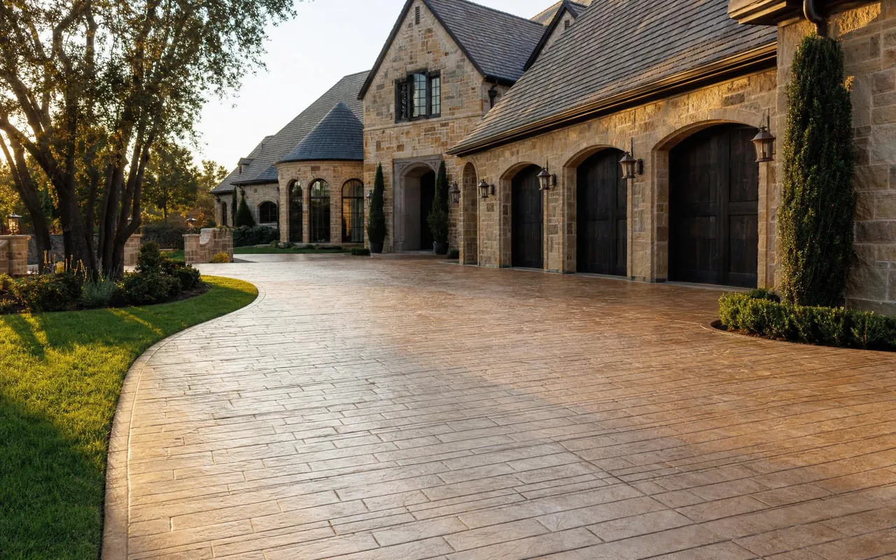 Stamped Driveway, University Park, TX